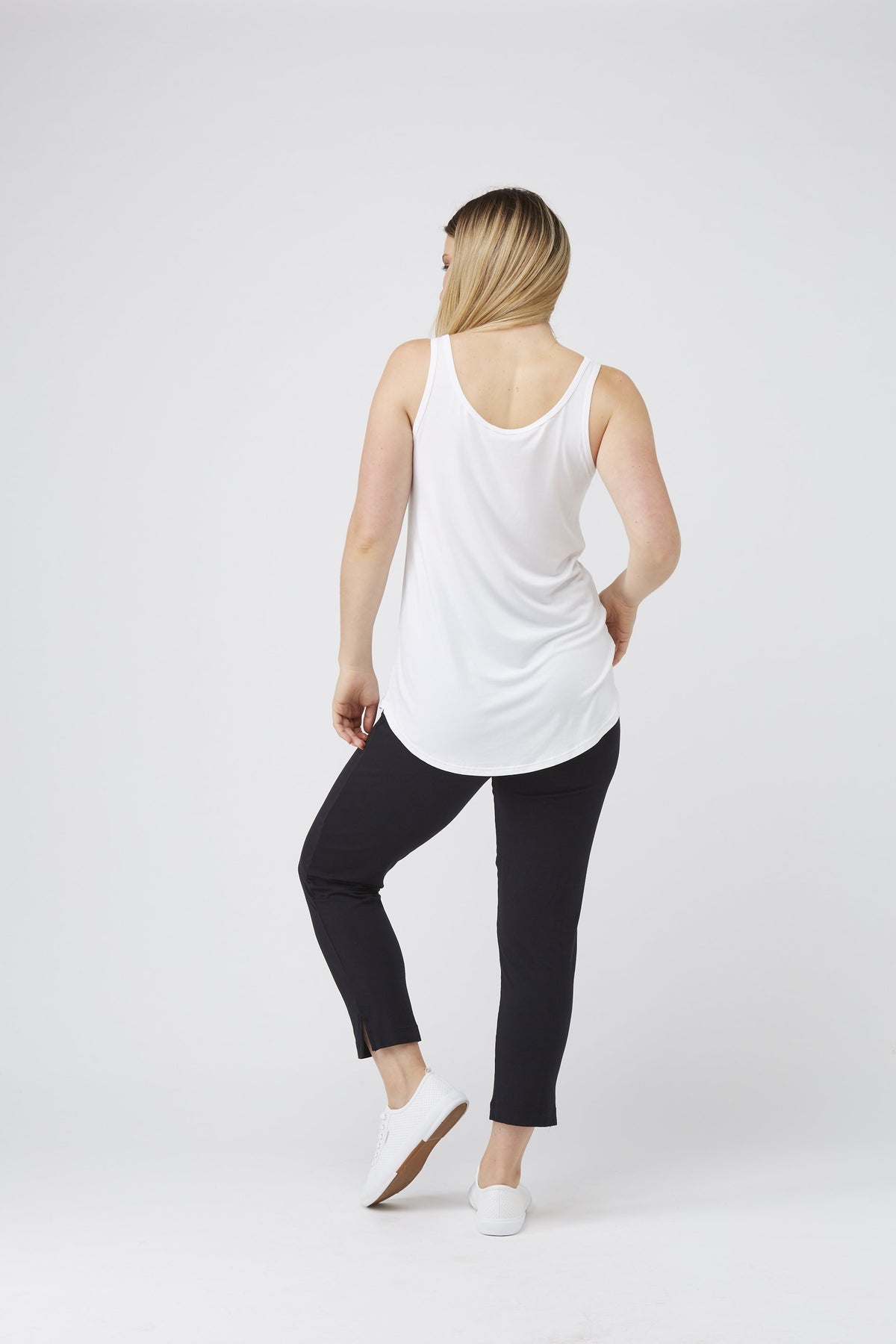 Longline Tank White