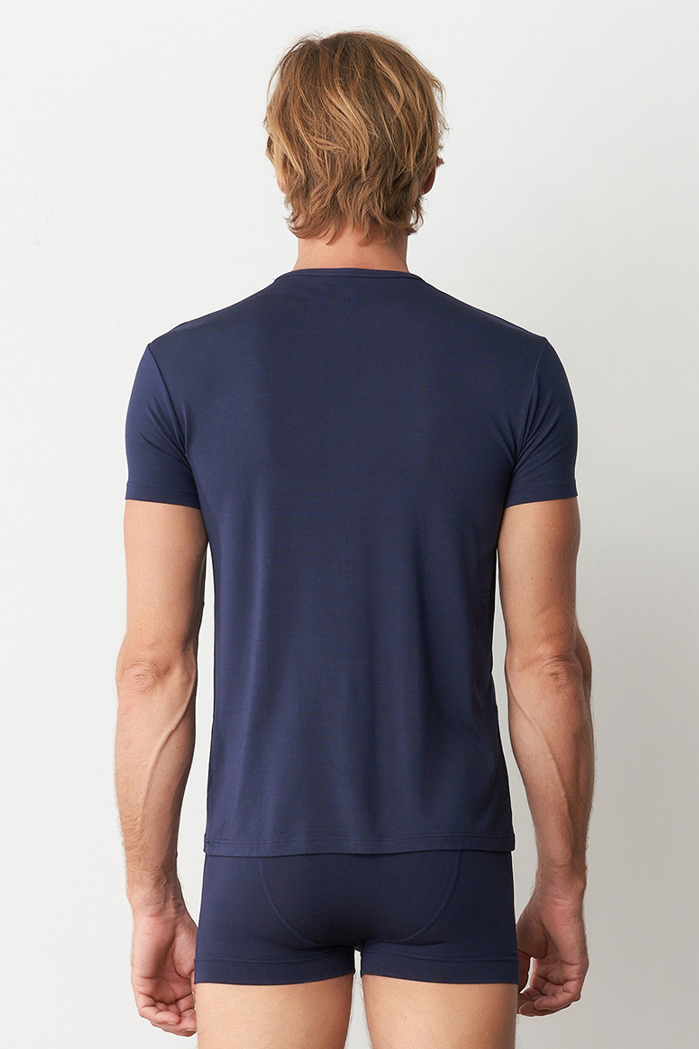 Mens Crew Neck Tee Navy