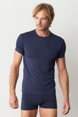 Mens Crew Neck Tee - Navy